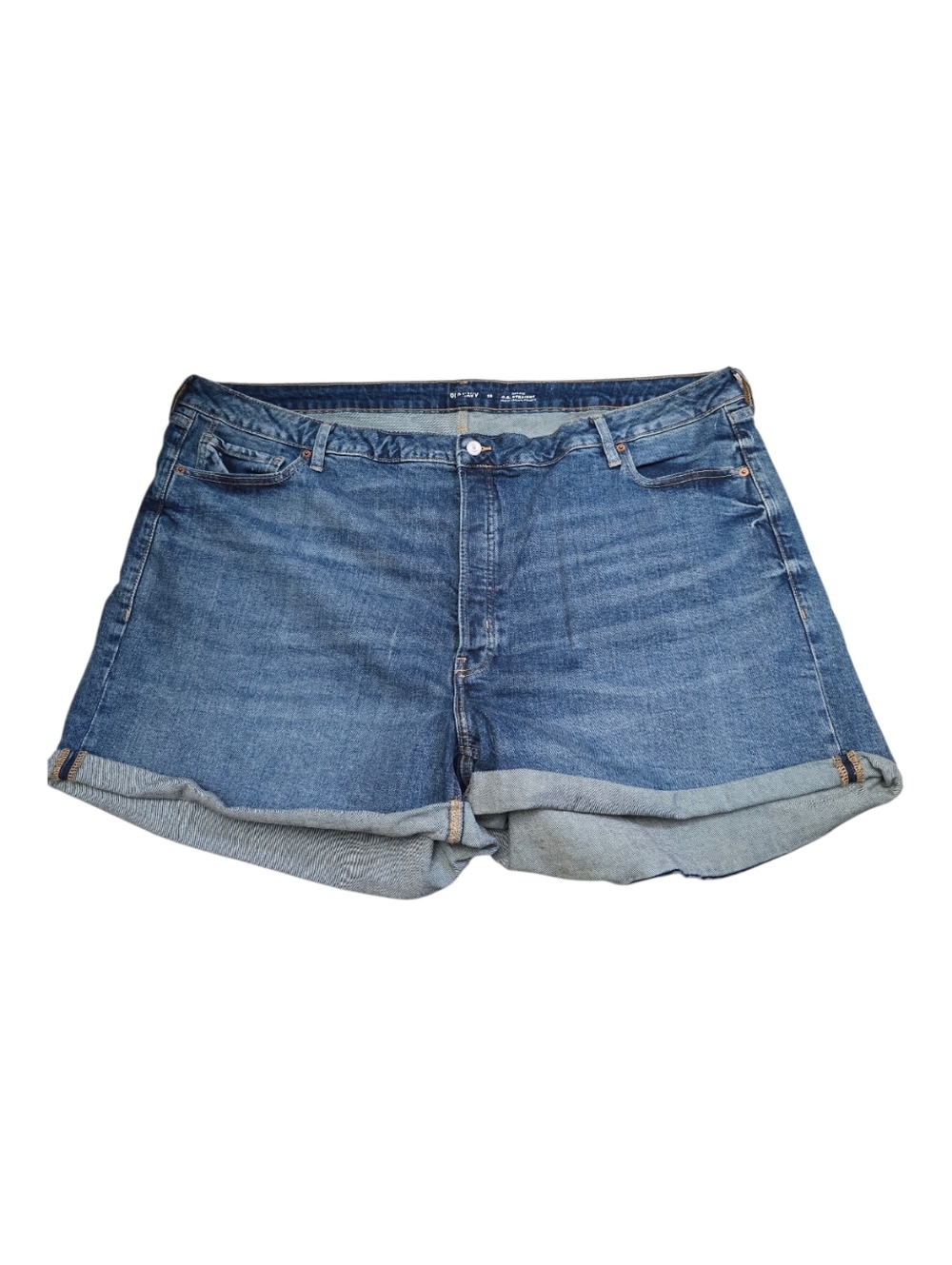 Old Navy Classic Blue Denim Roll-Cuff Women's Shorts, Mult Sizes, NWOT